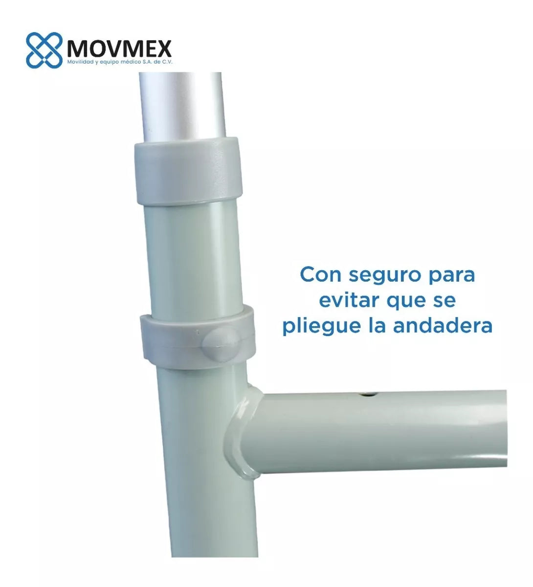 Andadera Ortopédica Aluminio Plegable Ajustable Movmex