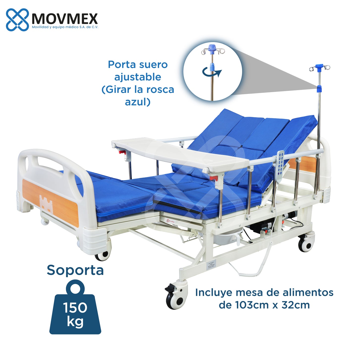 Cama Hospitalaria Eléctrica / Manual 7 en 1 SENDLER MOVMEX