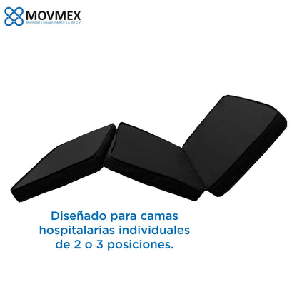 Colchón Para Cama Hospitalaria De 3 Secciones Portátil Plegable Movmex
