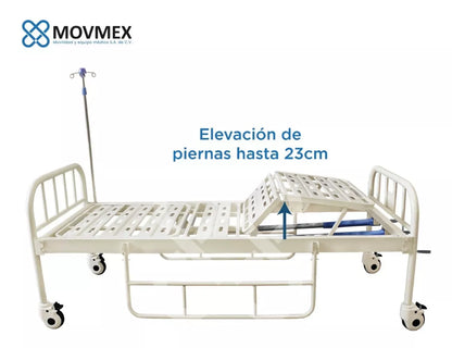 Cama Hospitalaria Manual Hipócrates Sin Colchones Movmex